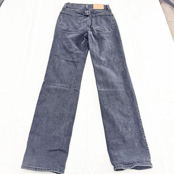 Denim Forum The Arlo Hi-Rise Trouser Straight Charcoal Denim Jeans Size 23 - Picture 3 of 8